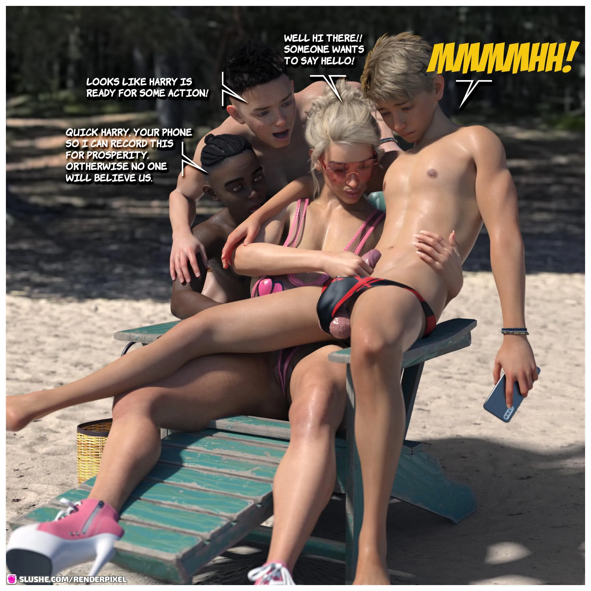 Beach Threesome [RenderPixel] - 2 . The Fan - Page 6