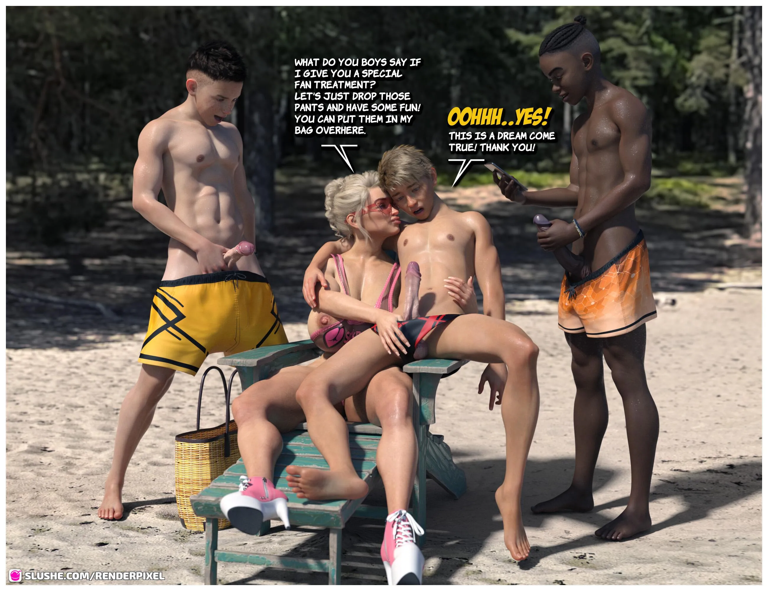 Beach Threesome [RenderPixel] - 2 . The Fan - Page 7