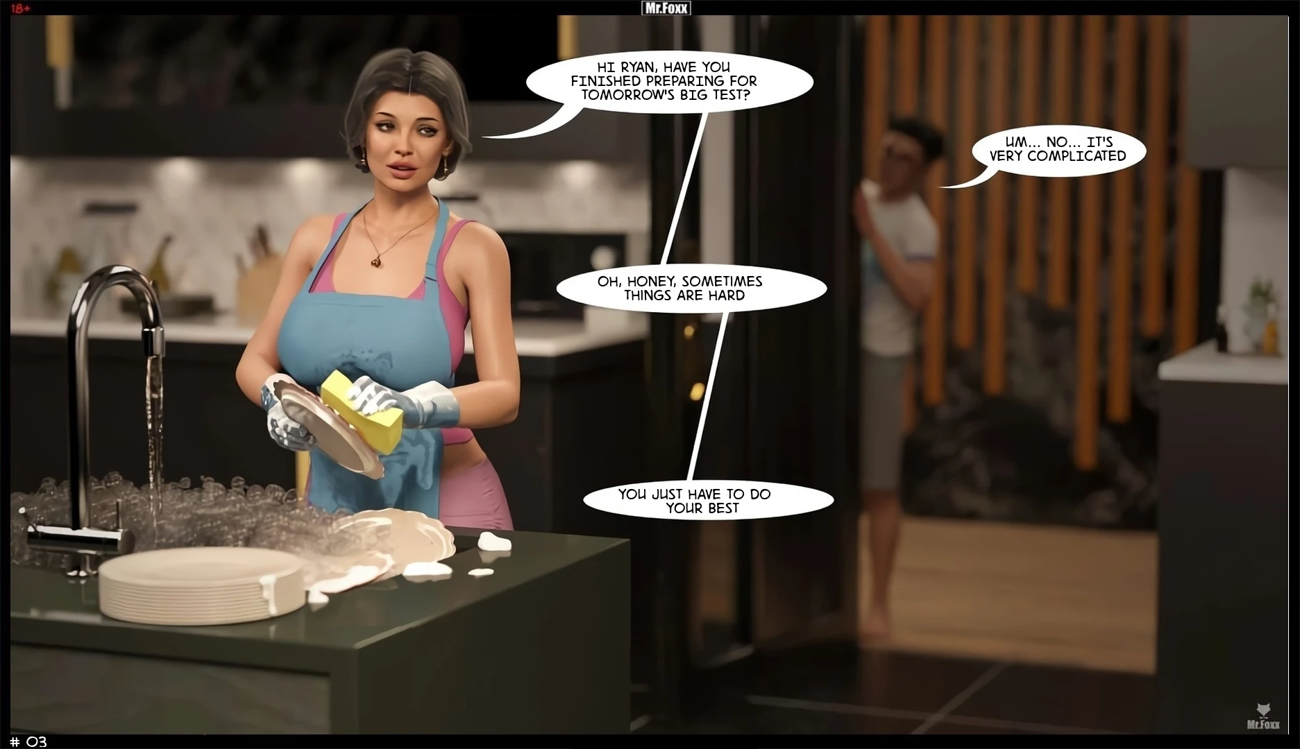 Stash [Mr.Foxx] - 2 . Hard - Mother is helping her son[MrFoxx] - Page 3